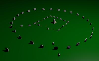 Computer model of Avebury findings